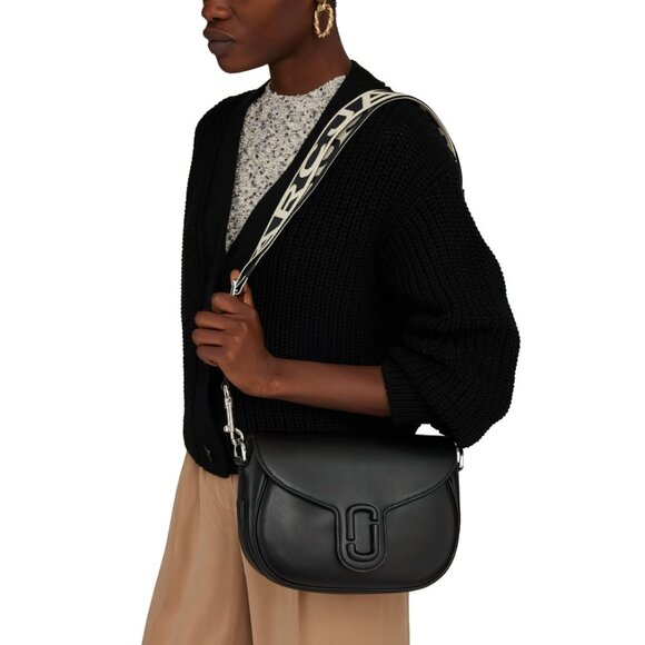 Marc Jacobs Women's The J Marc Classic Saddle Crossbody Bag Black OS - Picture 13 of 16